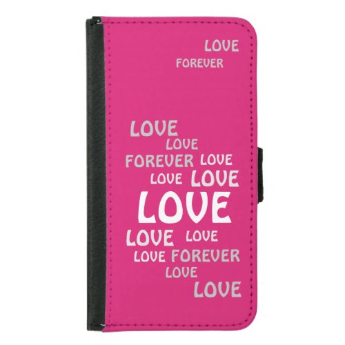 LOVE VALENTINE BIRTHDAY ANNIVERSARY WEDDING GIFT SAMSUNG GALAXY S5 WALLET CASE