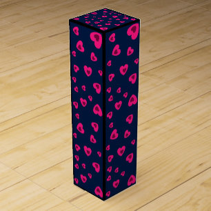 LOVE VALENTINE, BIRTHDAY, CHRISTMAS GIFT, HEARTS WINE BOX