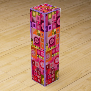 LOVE VALENTINE, BIRTHDAY, PARTY, GIFT WITH GRAPHIC WINE BOX