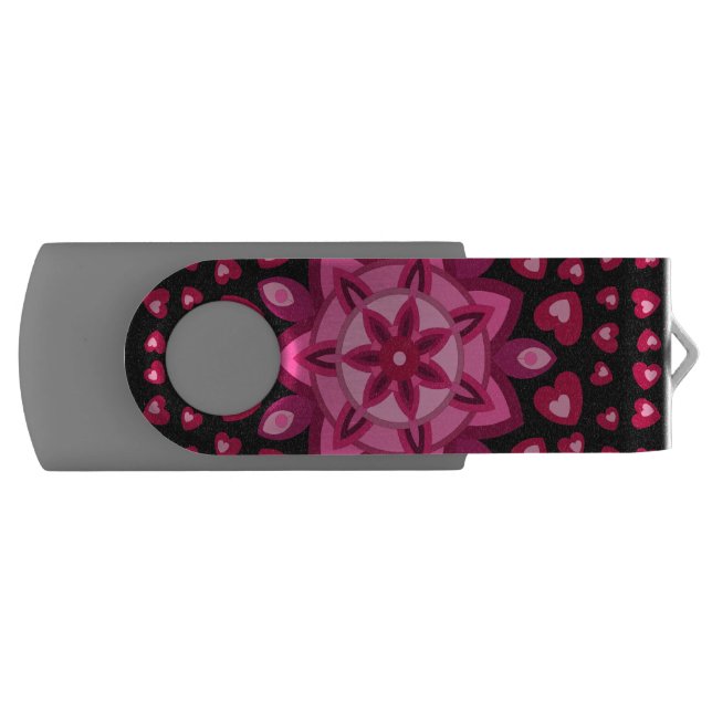 LOVE VALENTINE , BIRTHDAY , PARTY GIFT WITH HEARTS FLASH DRIVE (Front)