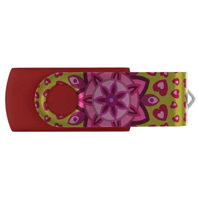 LOVE VALENTINE , BIRTHDAY , PARTY GIFT WITH HEARTS FLASH DRIVE (Front)