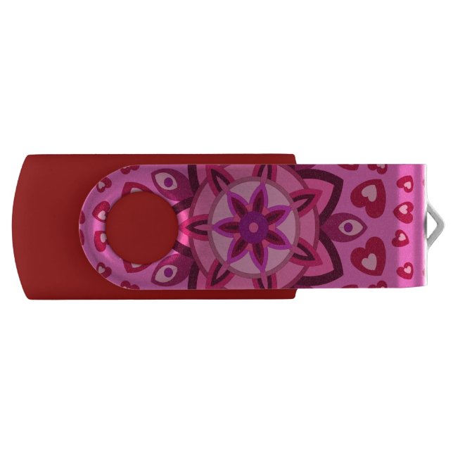 LOVE VALENTINE , BIRTHDAY , PARTY GIFT WITH HEARTS FLASH DRIVE (Front)