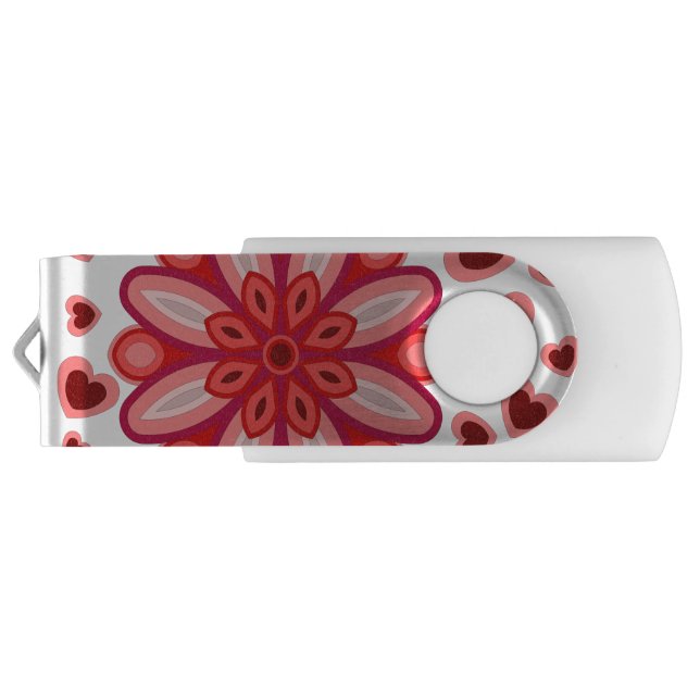 LOVE VALENTINE, BIRTHDAY PARTY GIFT WITH HEARTS FLASH DRIVE (Back)