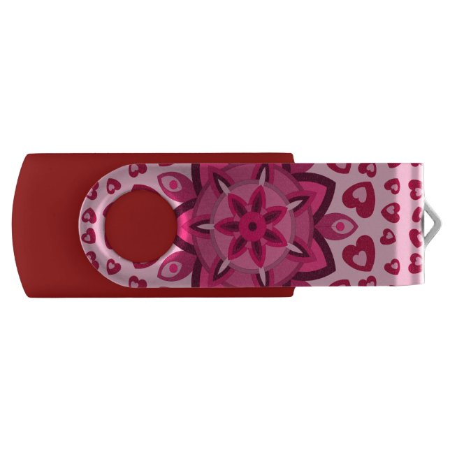 LOVE VALENTINE , BIRTHDAY , PARTY GIFT WITH HEARTS FLASH DRIVE (Front)