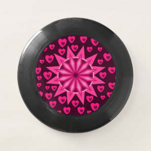 LOVE VALENTINE, BIRTHDAY PARTY GIFT WITH HEARTS , Wham-O FRISBEE