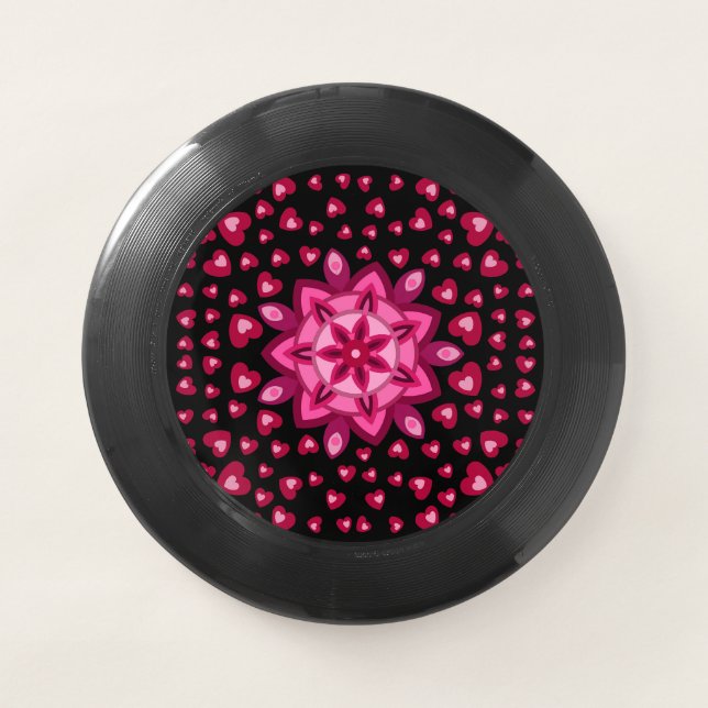 LOVE VALENTINE, BIRTHDAY PARTY GIFT WITH HEARTS ,  Wham-O FRISBEE (Front)