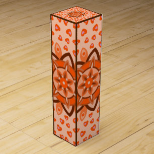 LOVE VALENTINE, BIRTHDAY, PARTY, GIFT WITH HEARTS WINE BOX