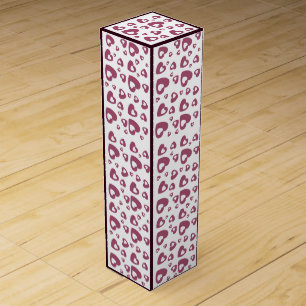 LOVE VALENTINE, BIRTHDAY, PARTY GIFT WITH HEARTS WINE BOX