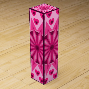 LOVE VALENTINE, BIRTHDAY, PARTY GIFT WITH HEARTS WINE BOX