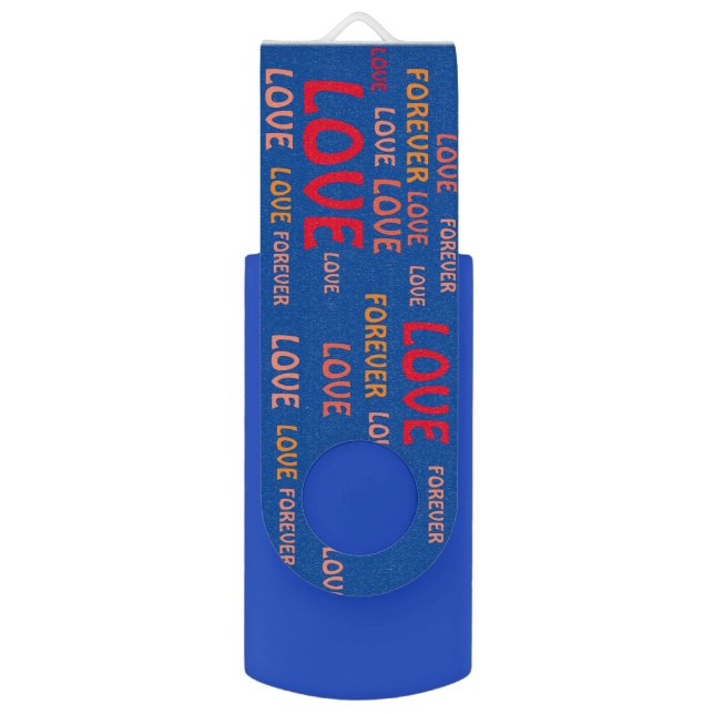 LOVE VALENTINE, BIRTHDAY WEDDING GIFT FLASH DRIVE (Back (Vertical))