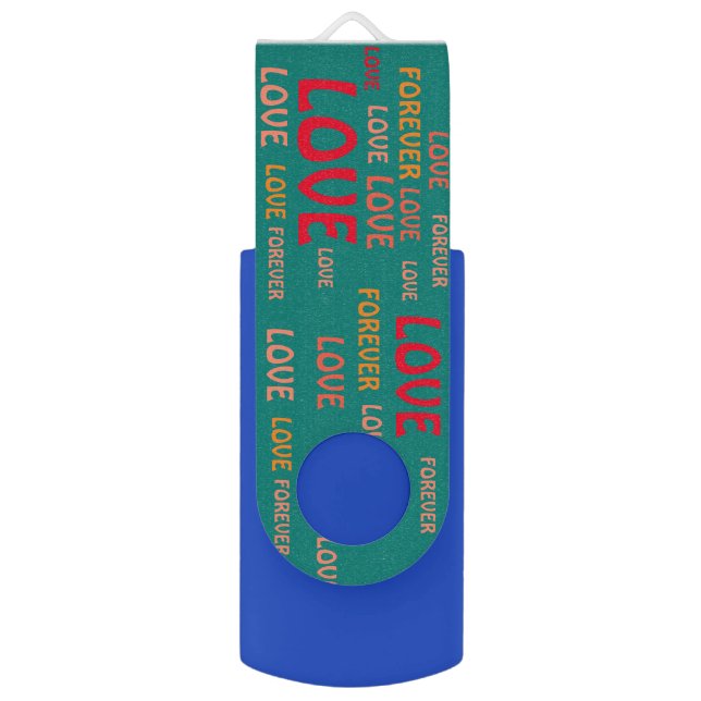 LOVE VALENTINE, BIRTHDAY WEDDING GIFT FLASH DRIVE (Back (Vertical))