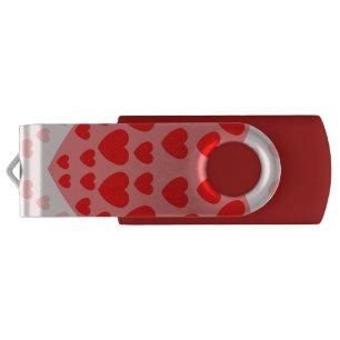 LOVE VALENTINE, BIRTHDAY WEDDING GIFT WITH HEARTS FLASH DRIVE