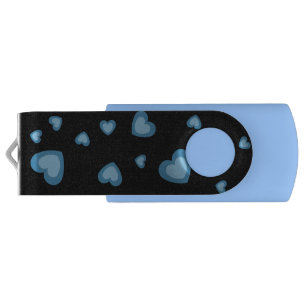 LOVE VALENTINE, BIRTHDAY WEDDING GIFT WITH HEARTS FLASH DRIVE