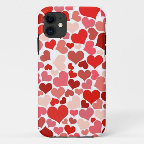 Love Valentine Day Heart Women Pink Rose iPhone 11 Case