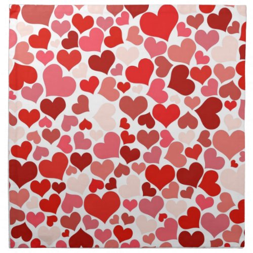 Love Valentine Day Heart Women Pink Rose Cloth Napkin