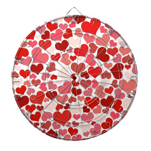 Love Valentine Day Heart Women Pink Rose Dartboard With Darts