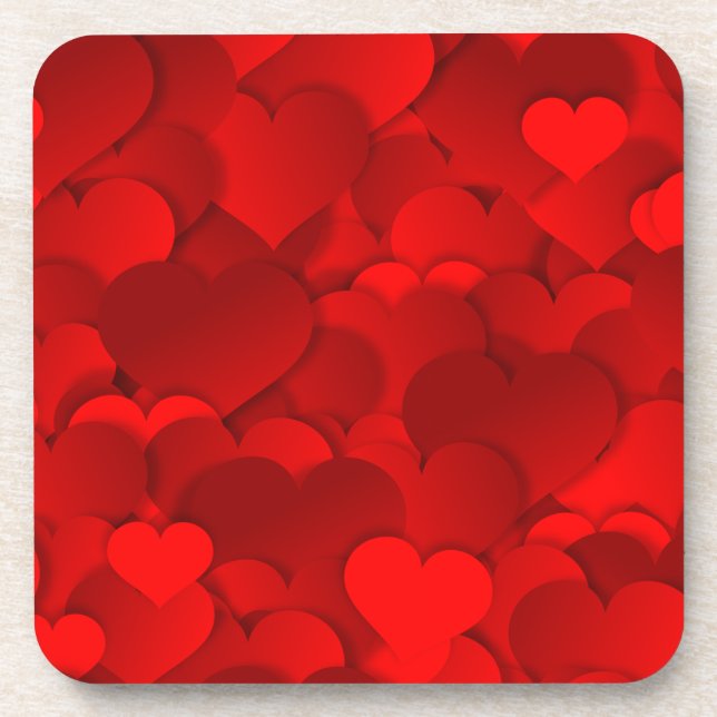 Love, Valentine, Day, Heart, Women, Pink, Rose Drink Coaster (Front)