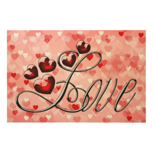Love - Valentine's Day-31494 T-Shirt Wood Wall Art