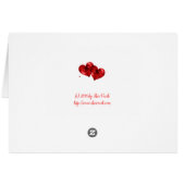 Love Valentine's Day Card (Back Horizontal)