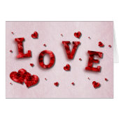 Love Valentine's Day Card (Front Horizontal)