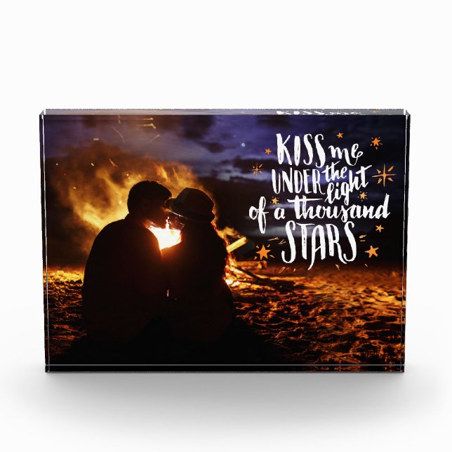 Love. Valentine's Day Custom  Photo Block (Front)