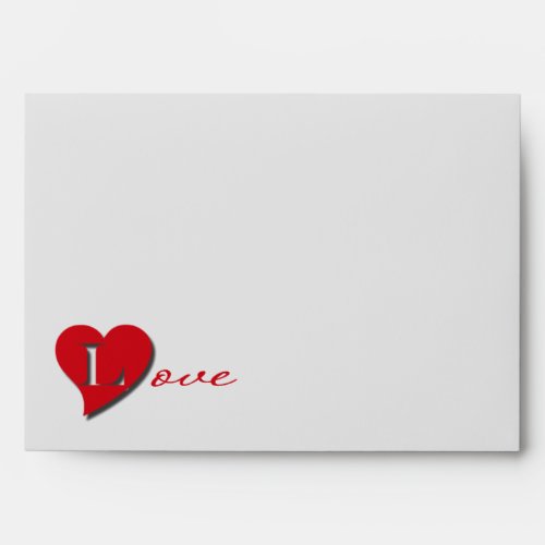 Love  Valentines Day Envelope