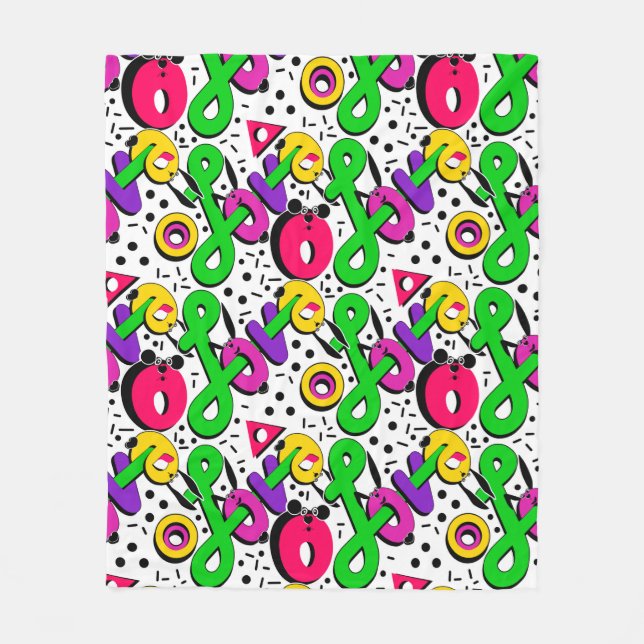 Love, Valentine's day Fleece Blanket (Front)