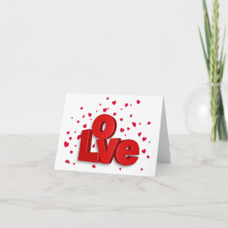 LOVE Valentine's Day Greeting Card