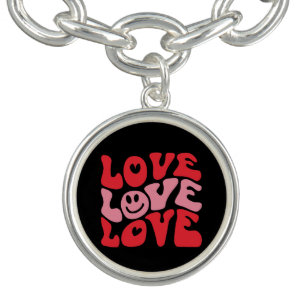 Love Valentine's Day Groovy Funny Holiday  Bracelet