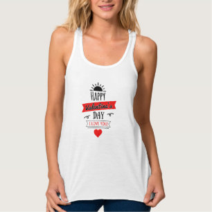 Love Valentine's Day Heart Couples Cute Funny Gift Tank Top
