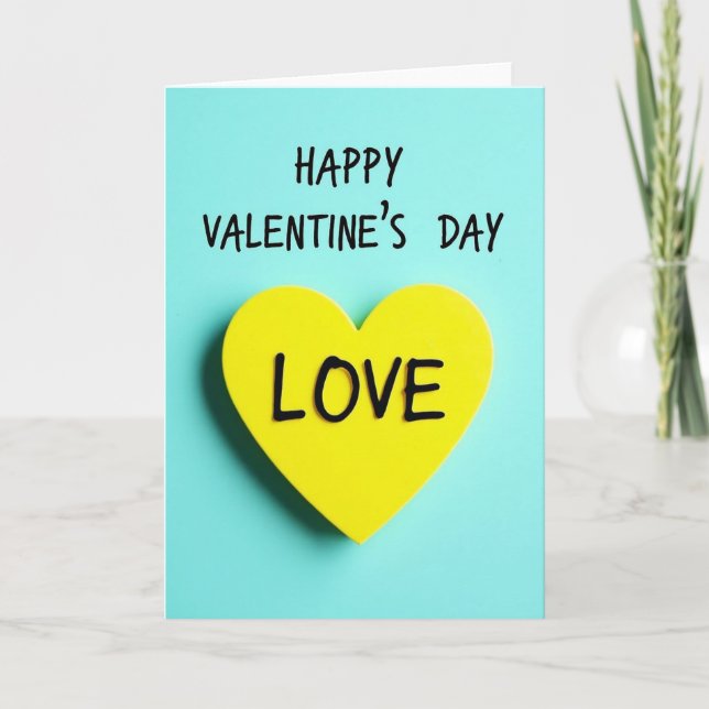 Love Valentines Day Heartfelt Card (Front)