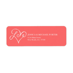 Love Valentine's Day Label