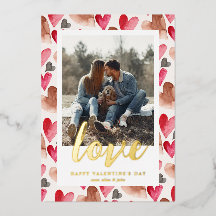 Love Valentine's Day Photo Holiday Card