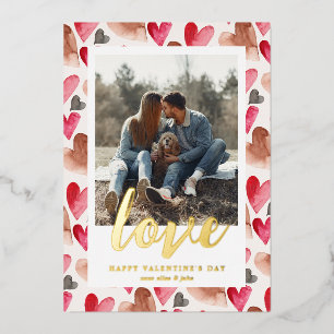 Love Valentine's Day Photo Holiday Card