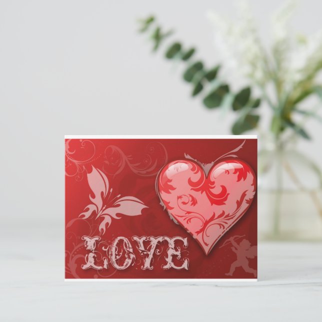 Love Valentines Day  Postcard (Standing Front)