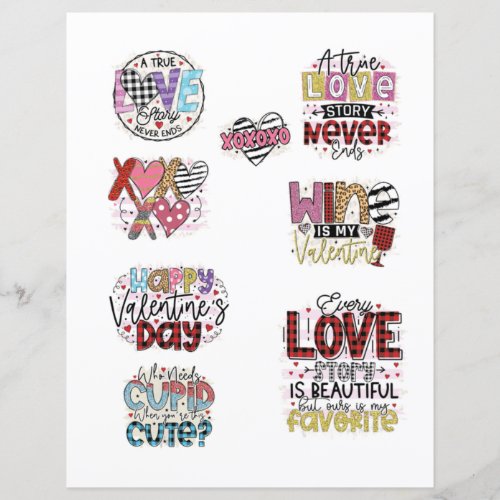 Love Valentines Day Romantic Scrapbook elements 