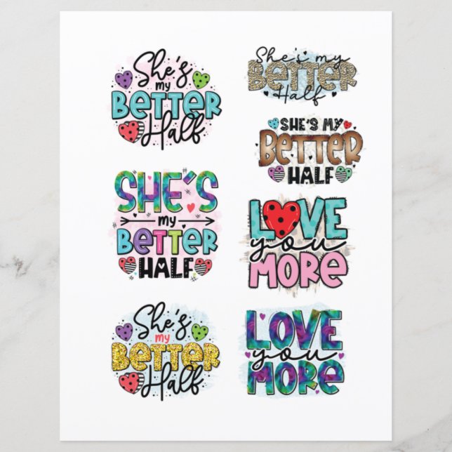 Love Valentines Day Romantic Scrapbook elements  (Front)