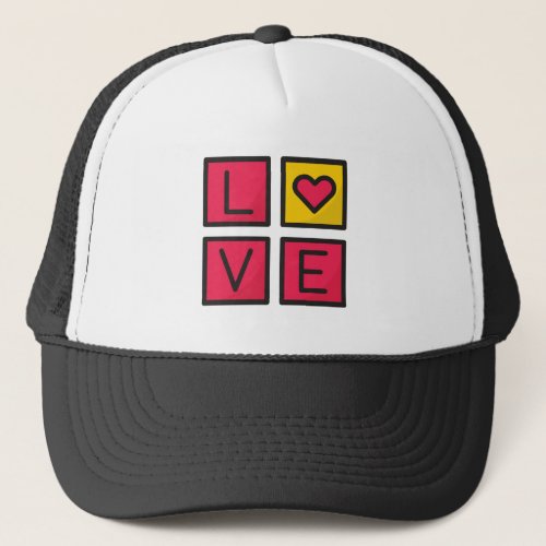 Love_valentines day trucker hat