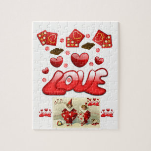 love valentines jigsaw puzzle kids
