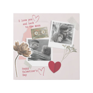 Love valentines special Black white couple photo Gallery Wrap