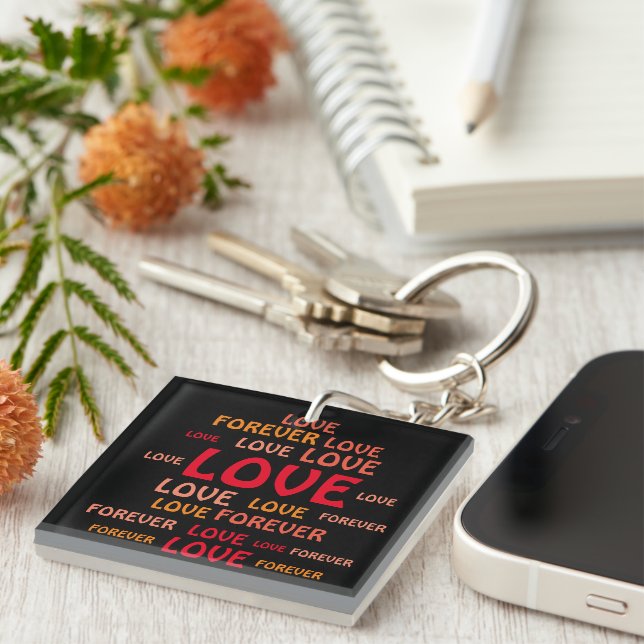 LOVE VALNTINE, BIRTHDAY GIFT BOYFRIEND, WIFE  KEYC KEYCHAIN (Front Right)