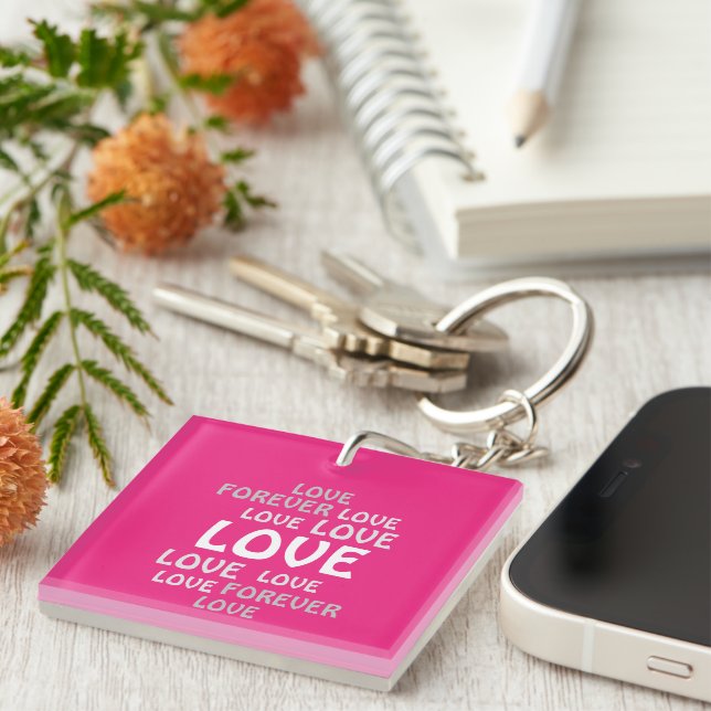 LOVE VALNTINE, BIRTHDAY GIFT BOYFRIEND, WIFE  KEYC KEYCHAIN (Front Right)