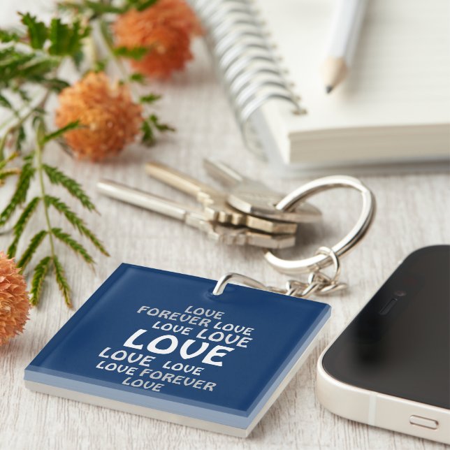 LOVE VALNTINE, BIRTHDAY GIFT BOYFRIEND, WIFE  KEYC KEYCHAIN (Front Right)