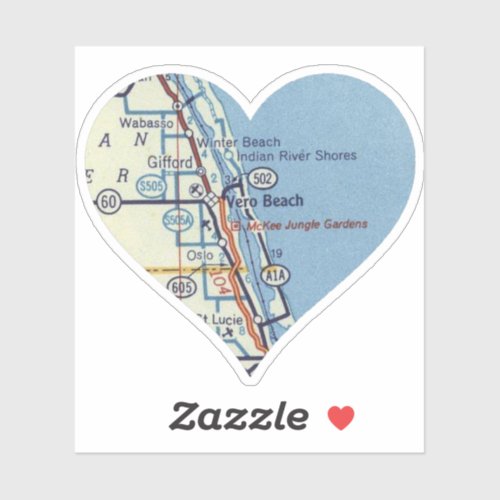 Love Vero Beach Florida Sticker