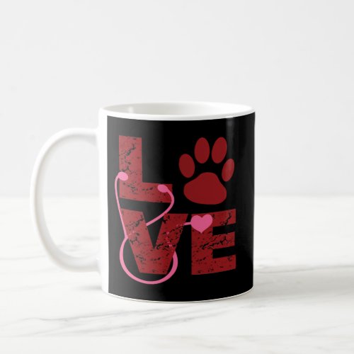 Love Veterinary Veterinarian For Vet Or Tech Coffee Mug