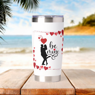 Love Vibes Personalized Water Bottle Insulated Tumbler