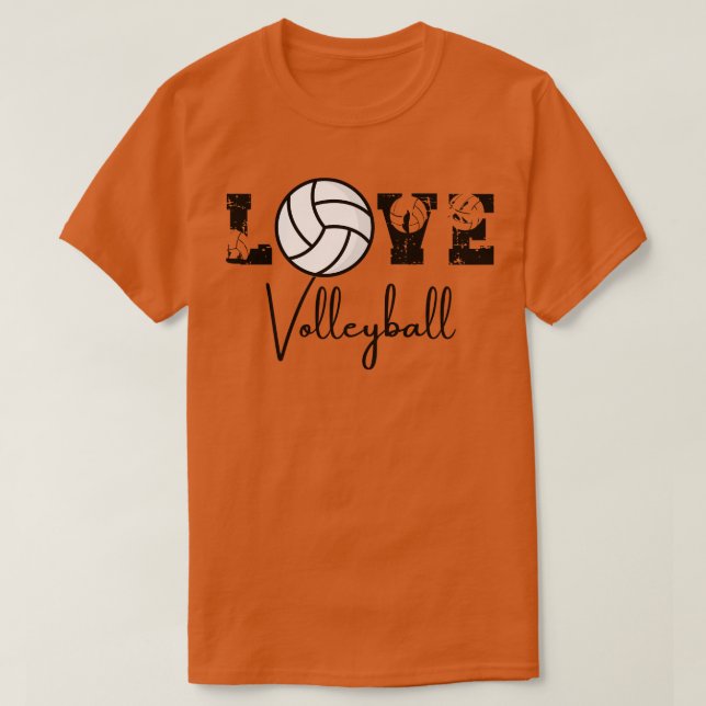 Love Volleyball 11 T-Shirt (Design Front)