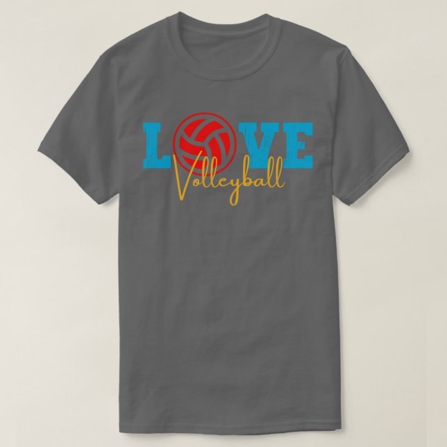 Love Volleyball 14 T-Shirt (Design Front)