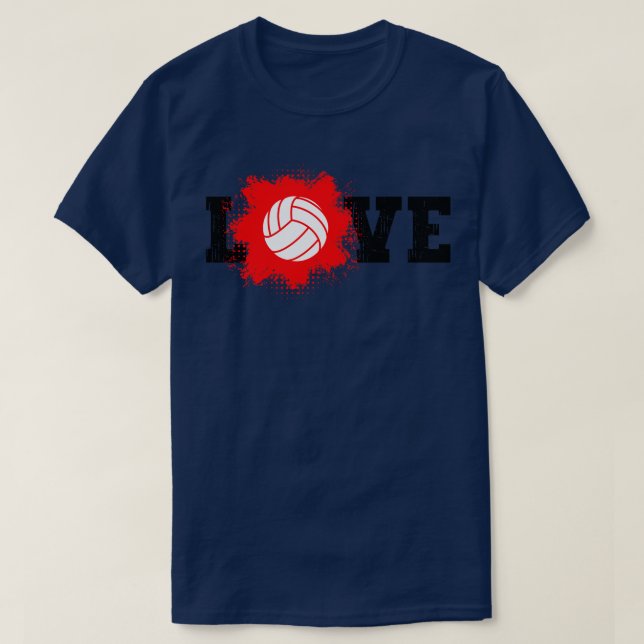 Love Volleyball 30 T-Shirt (Design Front)
