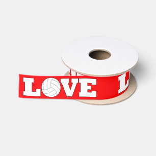 LOVE Volleyball Custom Color Ribbon